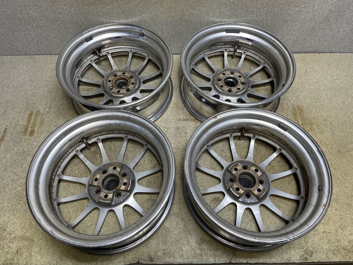 WORK XSA XS2 SCF JAPAN 16インチ 16x5.5JJ +35 6.0JJ +38 100/4H 中古4本 ワーク 深リム 前後セット_画像7