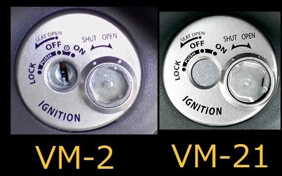 レッツ5 (CA47A) シャッターキーブランクキー VM21　【レッツ5G】_画像3