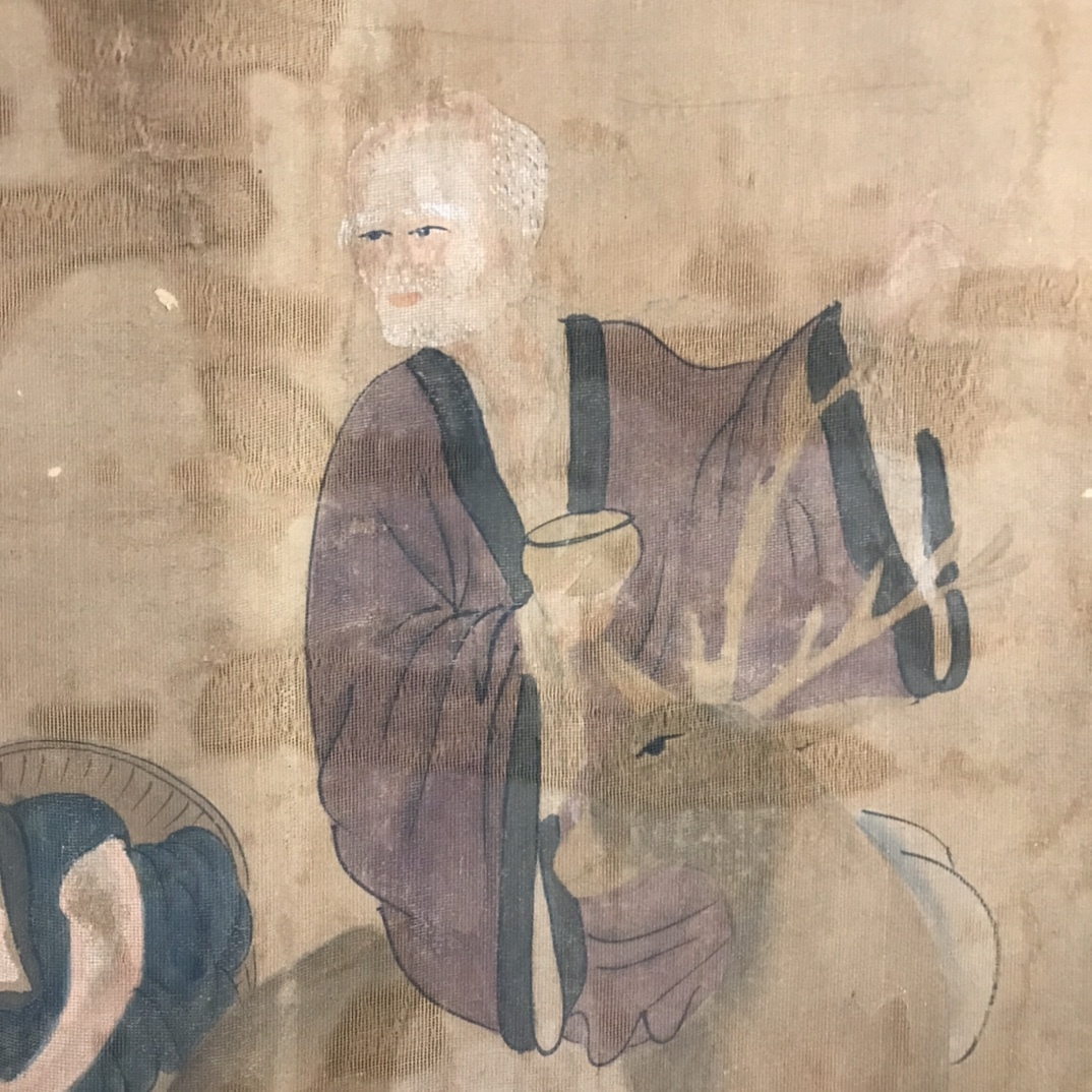 秘藏 明代 李士達 中國國畫家 人物畫 手描き 古美術 古美味 GP0328_画像4