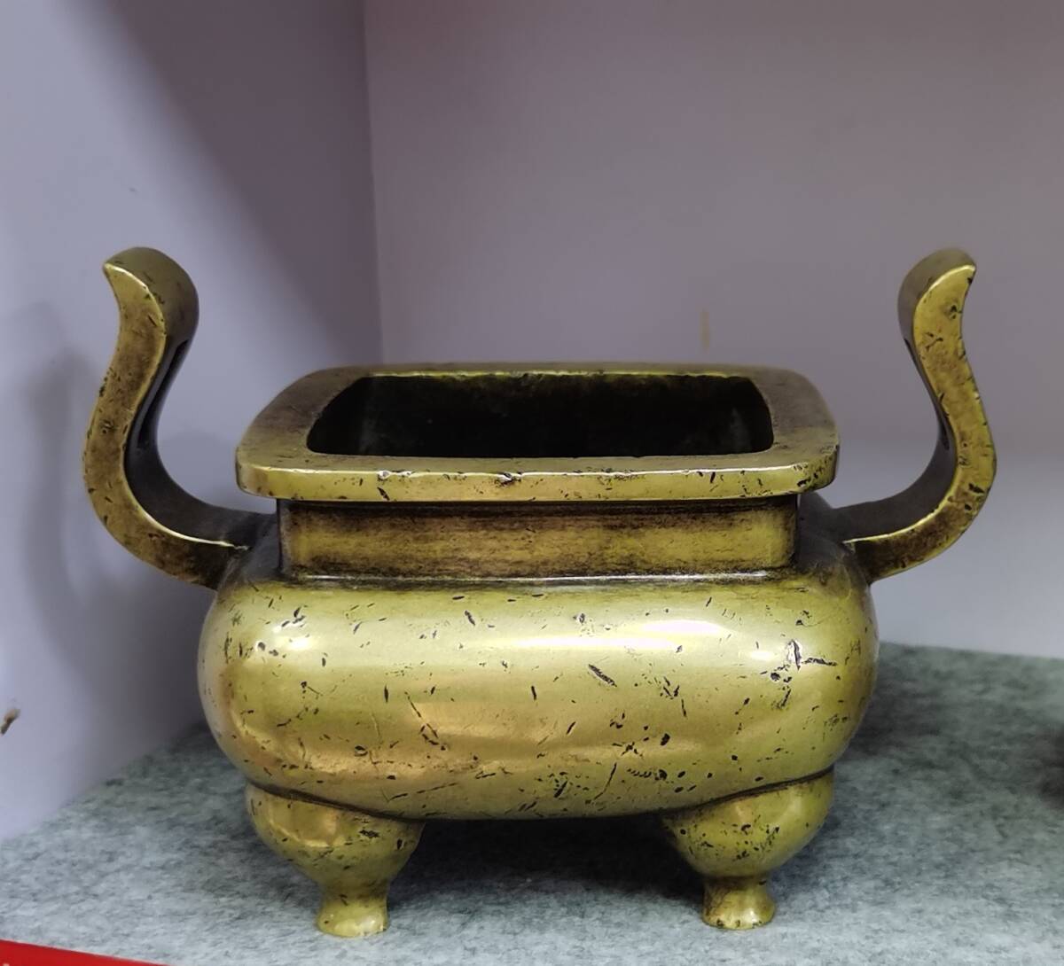秘蔵 明 宣德年製 銅 香炉 時代物 古賞物 中国古玩 骨董 古美味 秘蔵 明 宣德年製 銅 香炉 時代物 古賞物 中国古玩 骨董 古美味