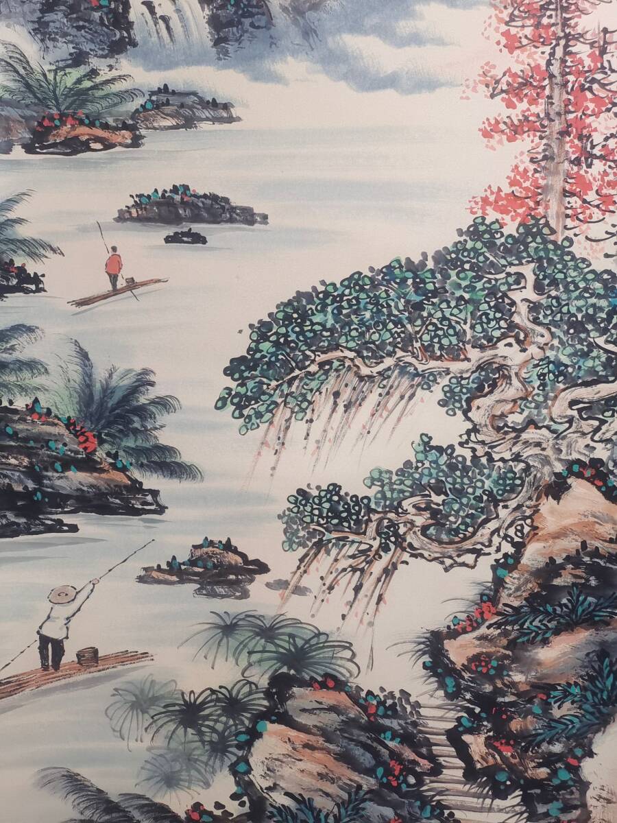 秘藏 清代 關山月 中國畫家 手描き 山水畫 古美術 古美味 GP0328_画像5