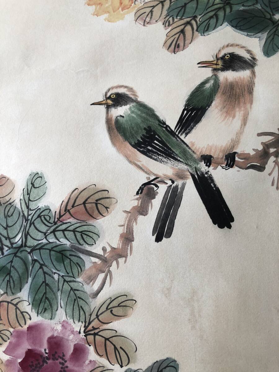 秘藏 清代 顏伯龍 中國畫家 手描き 花鳥畫 古美術 古美味 GP0328_画像5
