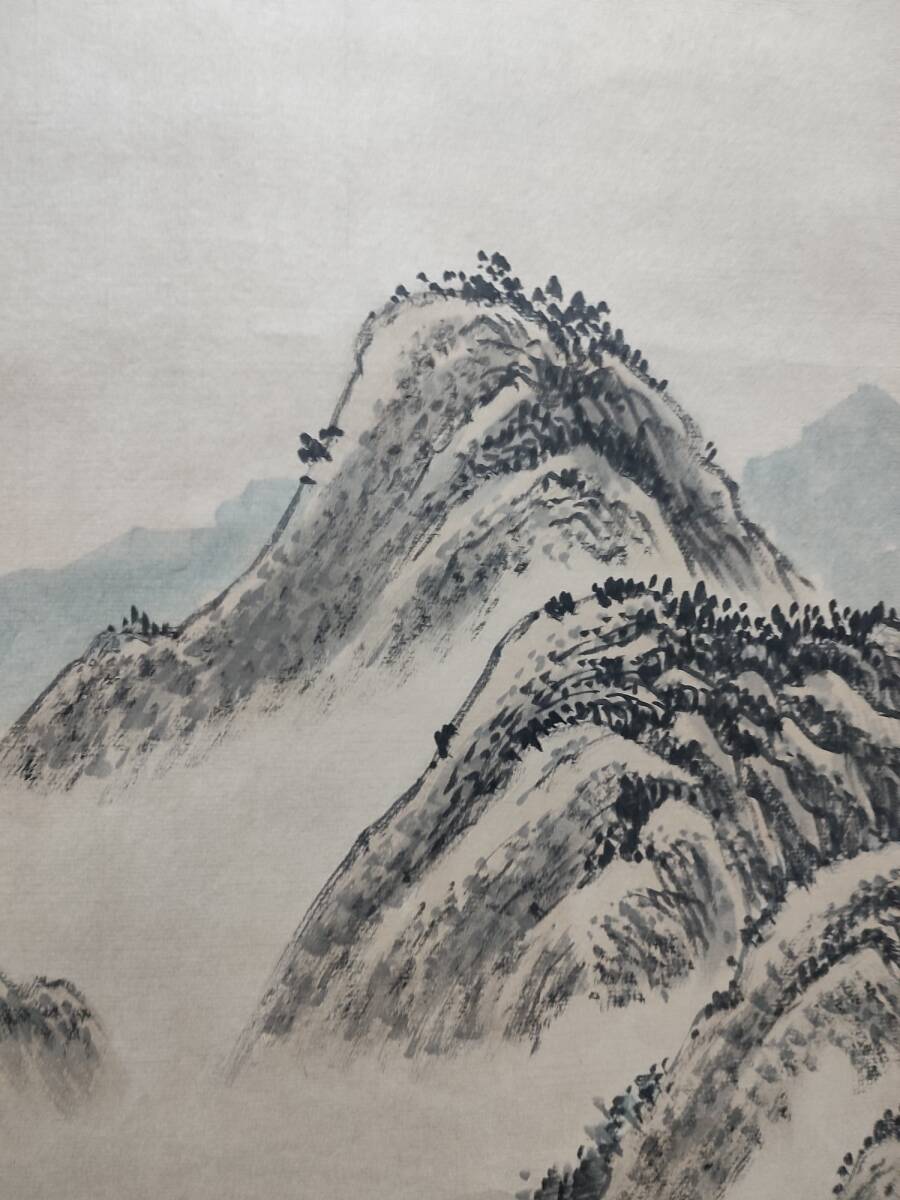 秘藏 明代 藍瑛 中國畫家 手描き 山水畫 古美術 古美味 GP0331_画像4