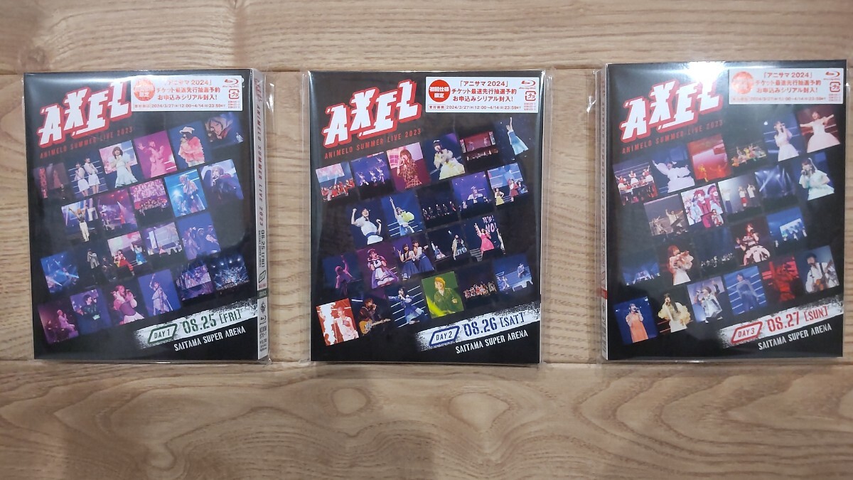 Animelo Summer Live 2023 -AXEL- DAY1,2,3 Blu-ray セット シリアル欠品 新品未使用の画像1