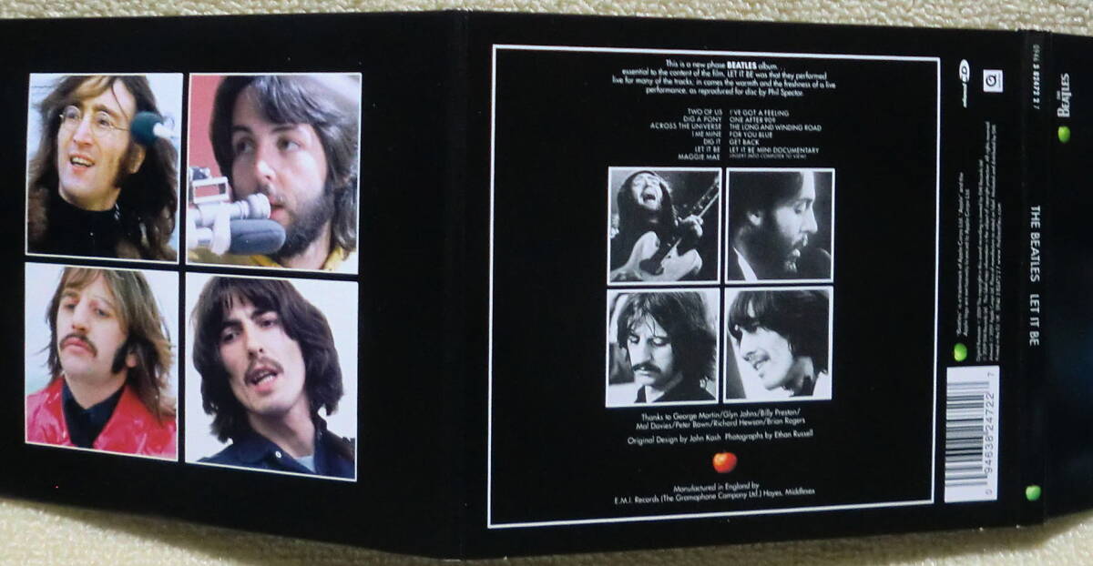 即決！【2点で送料無料】CD ビートルズ Beatles Let It Be 2009年リマスター EU盤 ブックレット付き 3面見開き紙ジャケ PCで見れる映像も_画像2