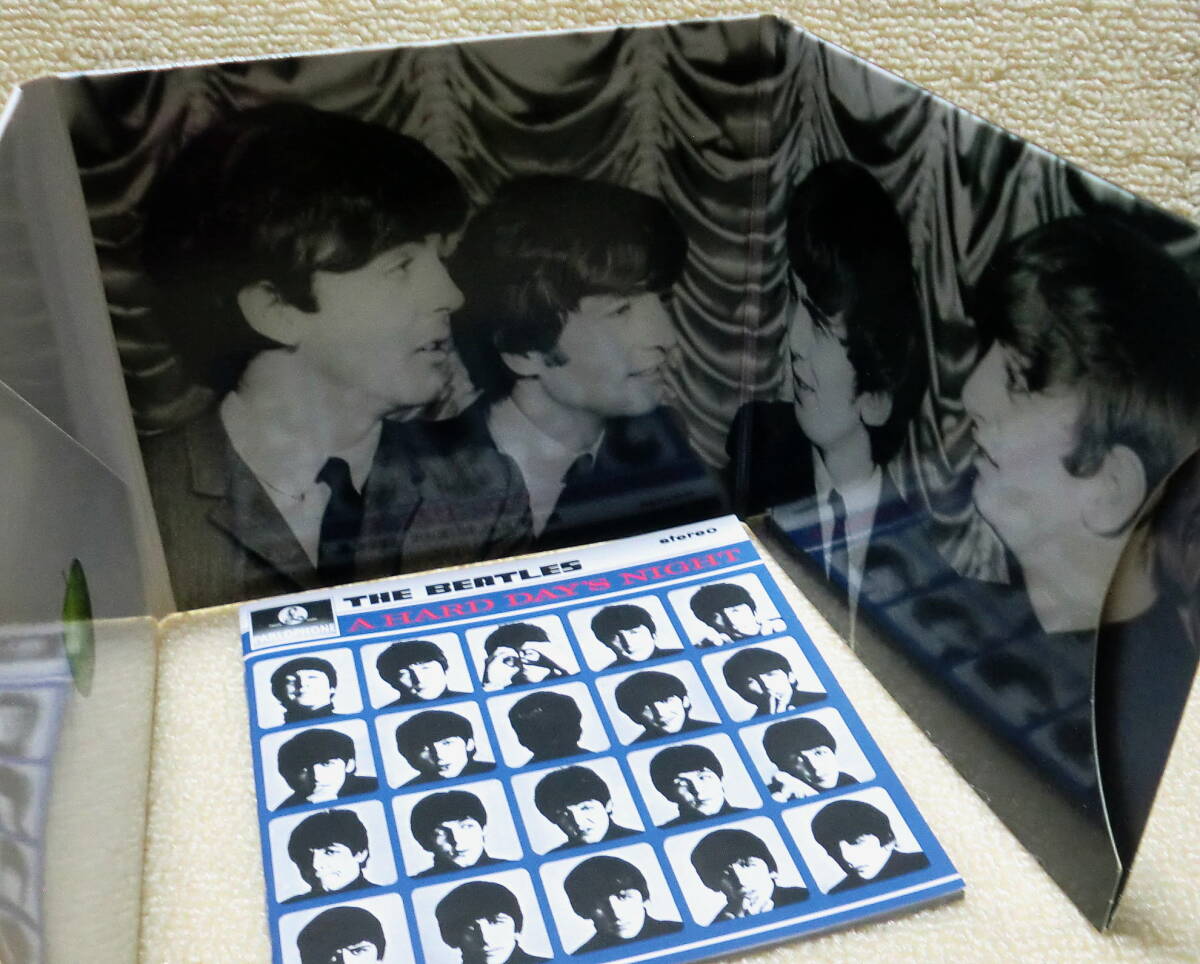 即決！【2点で送料無料】CD ビートルズ Beatles A Hard Day's Night 2009年リマスター ステレオ音源 EU盤 ブックレット 3面見開き紙ジャケ_画像3