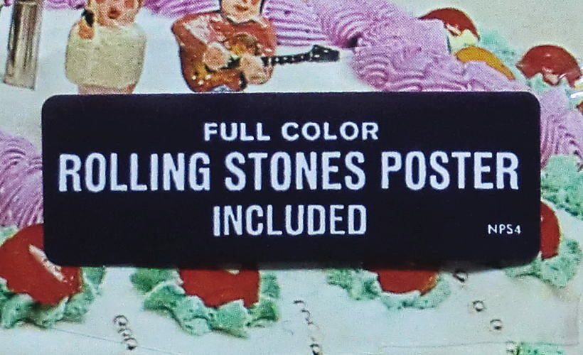 【2点で送料無料】SHM-CD＋特典ジャケも ローリング・ストーンズ Rolling Stones Let It Bleed 紙ジャケ 日本盤ボックスのバラ プロモ_シールド上に貼られていたシール