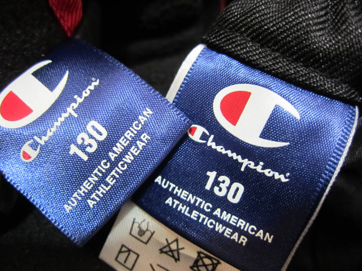 Champion チャンピオン 130cm 上下セット スキーウェア ウィンターウェア スノースーツ 黒赤 スキー スノーボード キッズ 子供 管理Ｈ_画像9