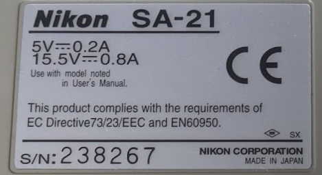 Nikon ニコン SA-21 ストリップ フィルム アダプタ Strip Firm Adapter フィルムスキャナー_画像9