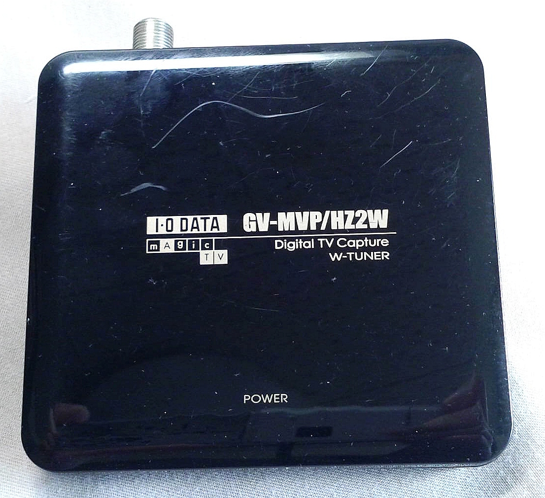 USB地上デジタル対応TVキャプチャBOX I-O DATA GV-MVP/HZ2W 中古動作未確認 送料180円 ジャンク 本体のみ アイオーデータ_画像1