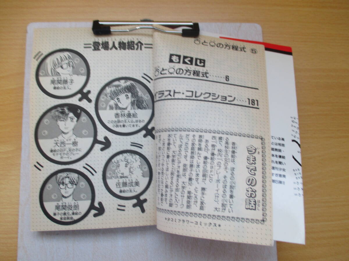 IC0574 あだむといぶの方程式 1988年3月20日発行 小学館 フラワー すぎ恵美子 香林優絵 佐藤成美 尾関藤子 大西一樹 尾 関俊郎_画像2