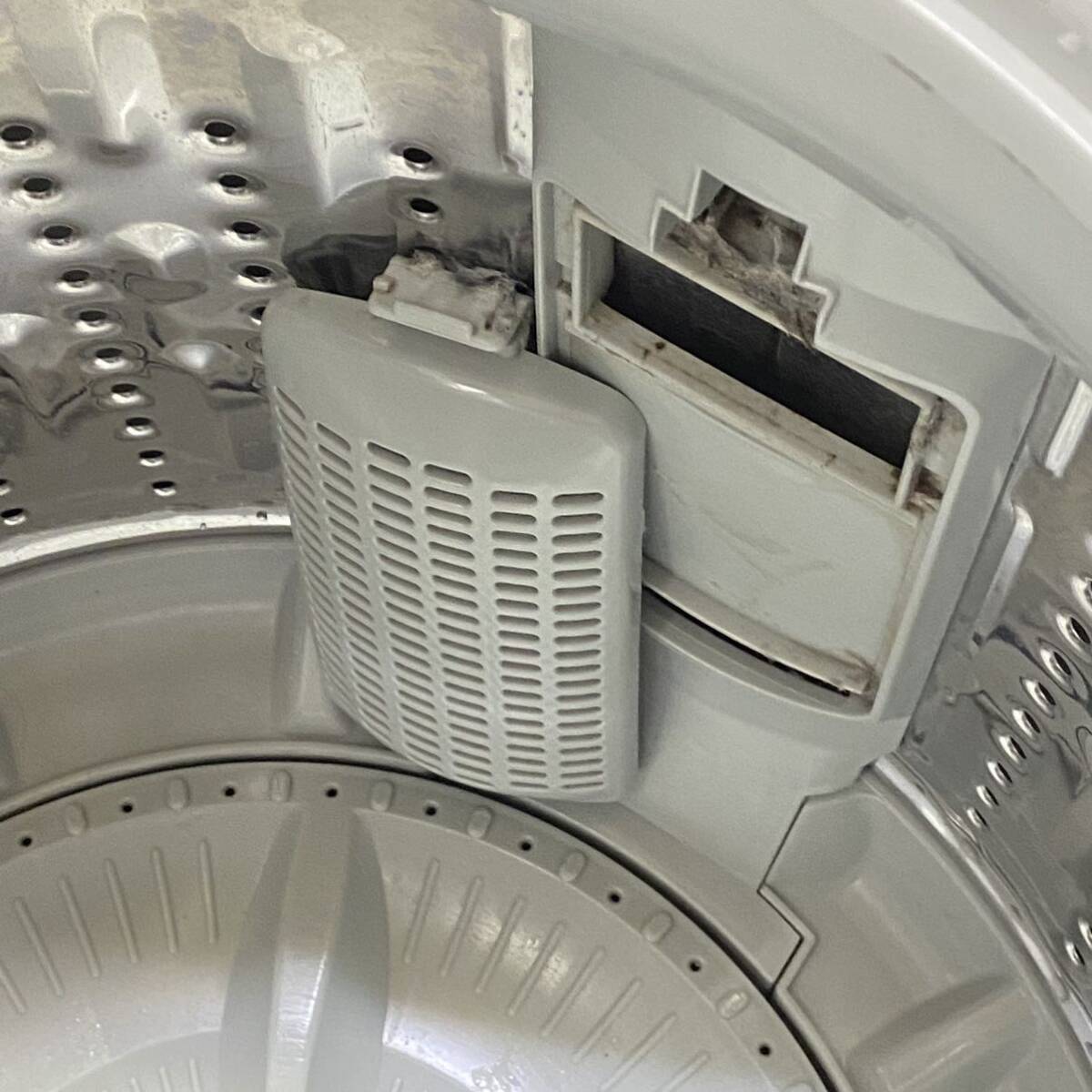 P♪ TOSHIBA 東芝 全自動洗濯機 AW-45M5 4.5kg パワフル洗浄 つけおきコース 最低水位12L ステンレス槽 引き取り歓迎 さいたま市_画像4