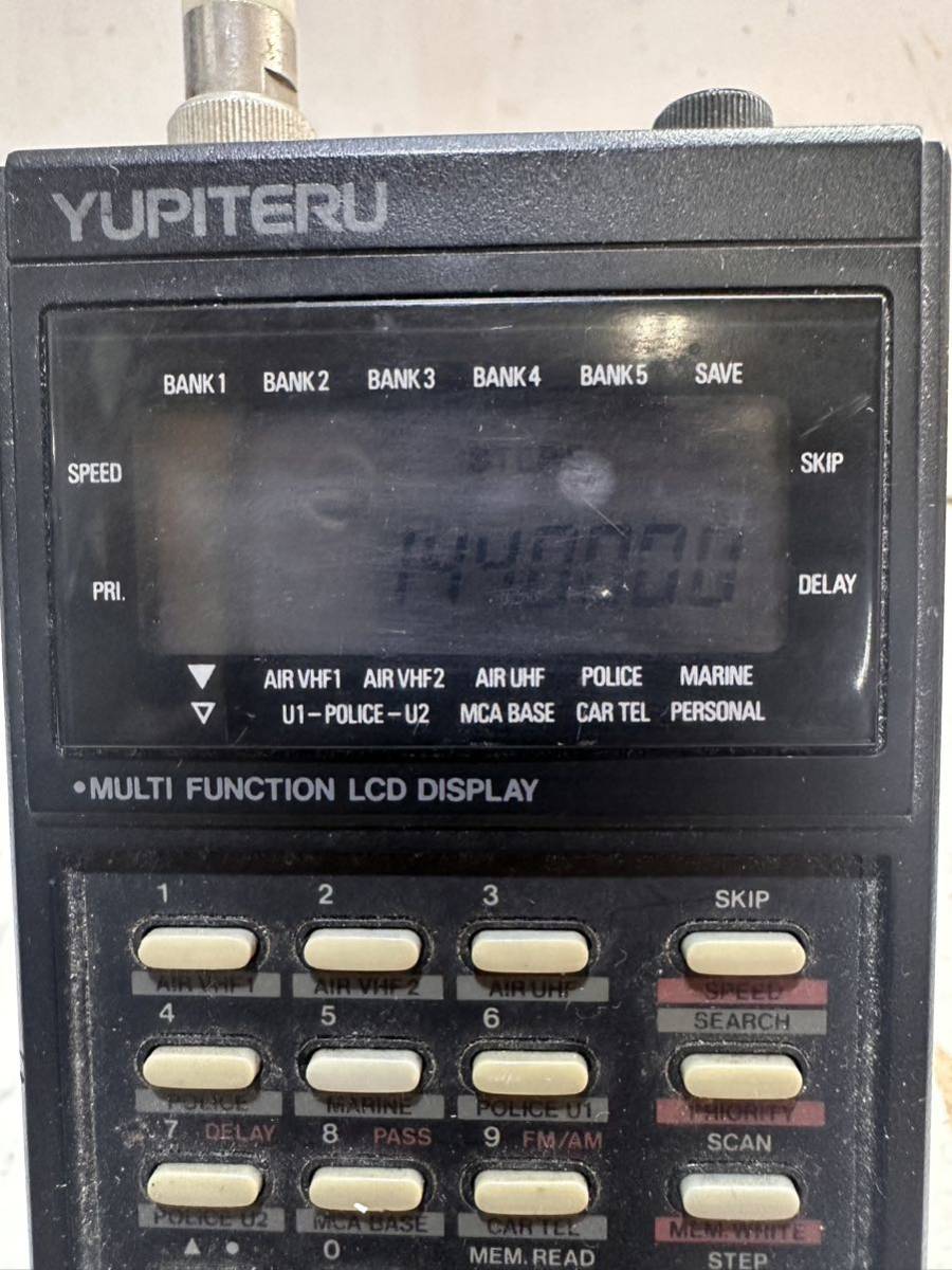 # YUPITEL ユピテル 高性能マルチバンドレシーバー MVT-5000 広帯域受信機 通電確認済み_画像2