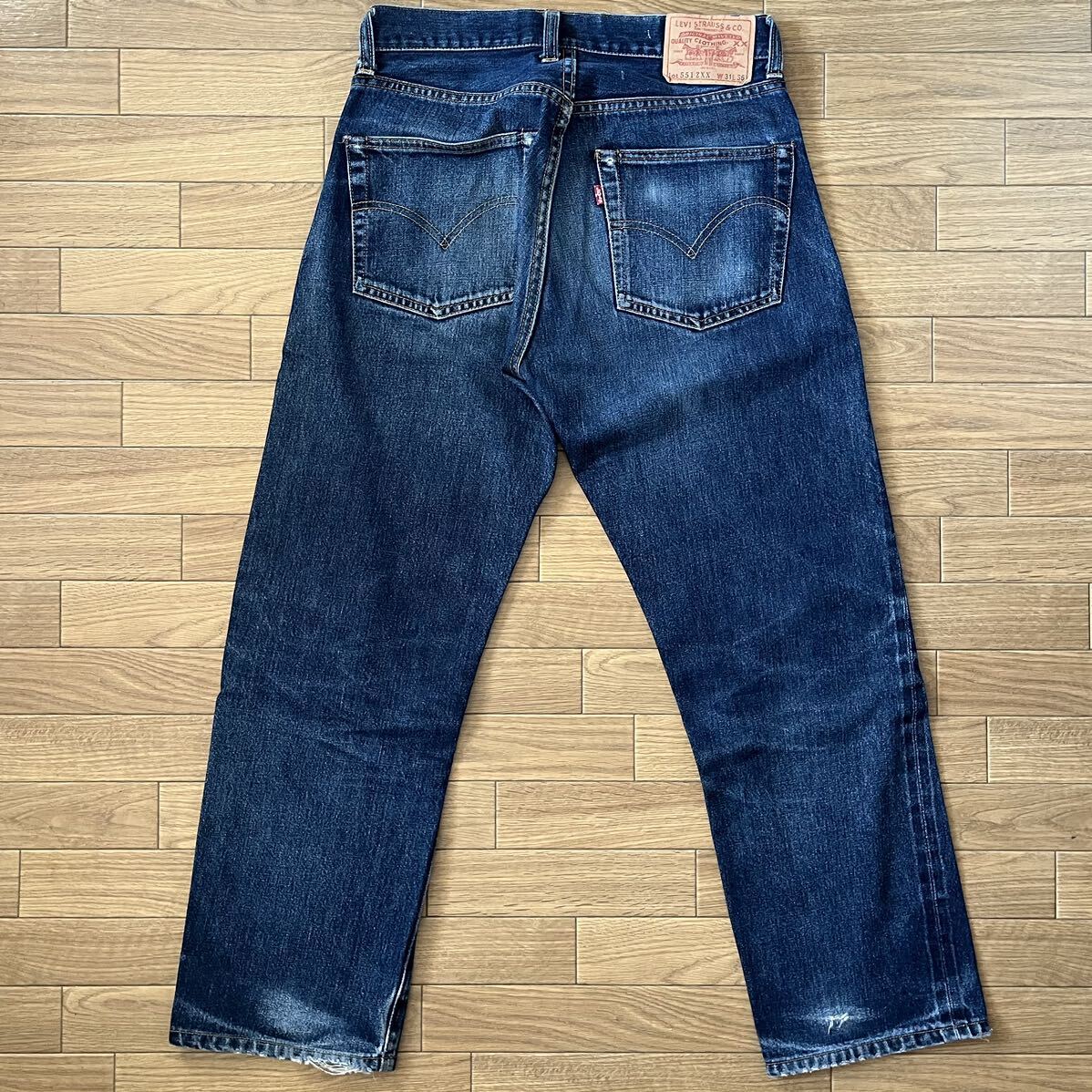 98年 バレンシア工場 Levi’s リーバイス 551ZXX W31 デニム アメリカ製 USA製 90s 90年代 ヴィンテージ 555 501 ビッグE 66 赤耳 501xxの画像3