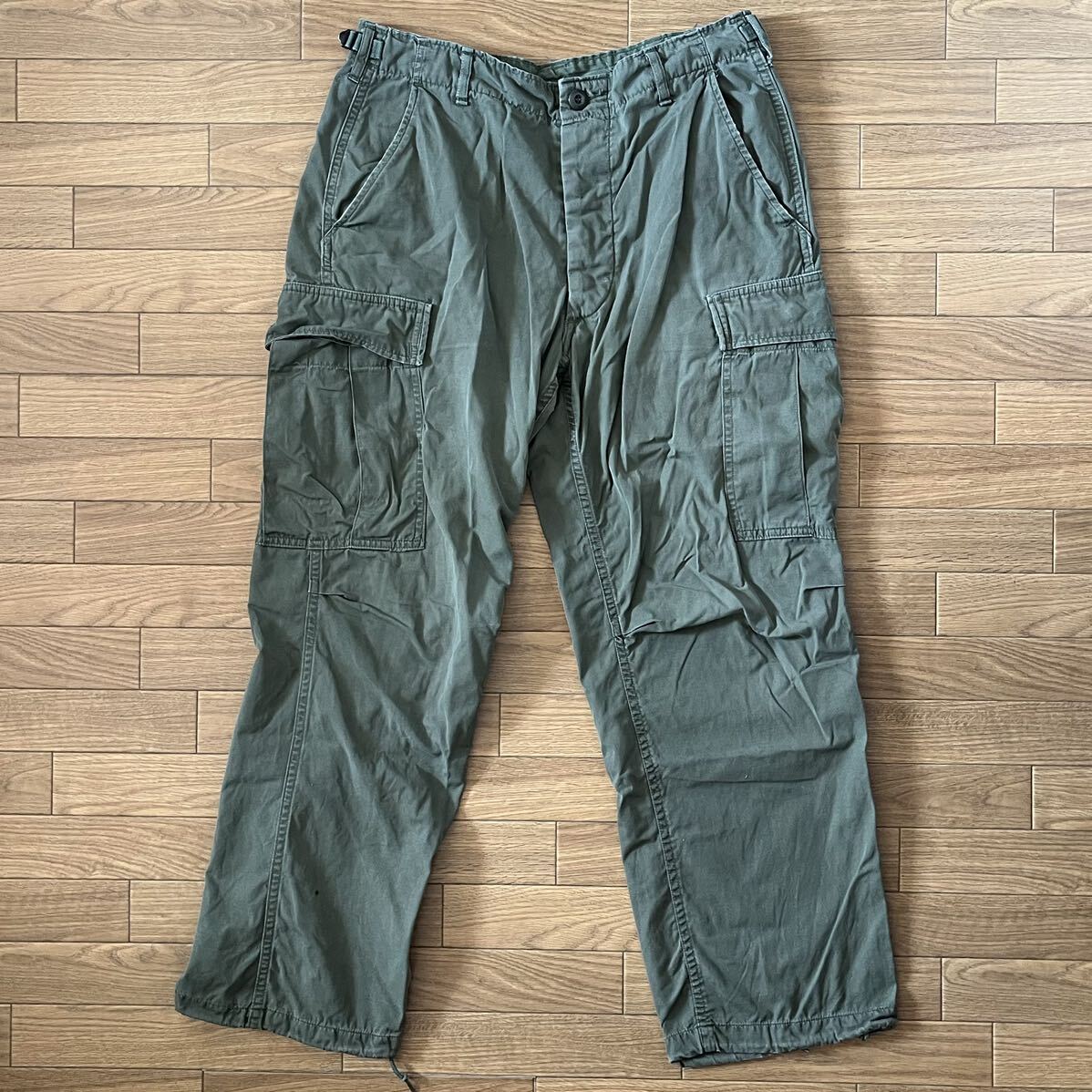 60s 1967 US.ARMY non lip Jean grufa tea g pants M-S America made USA made 60 period Vintage military nam war the US armed forces the truth thing BDU