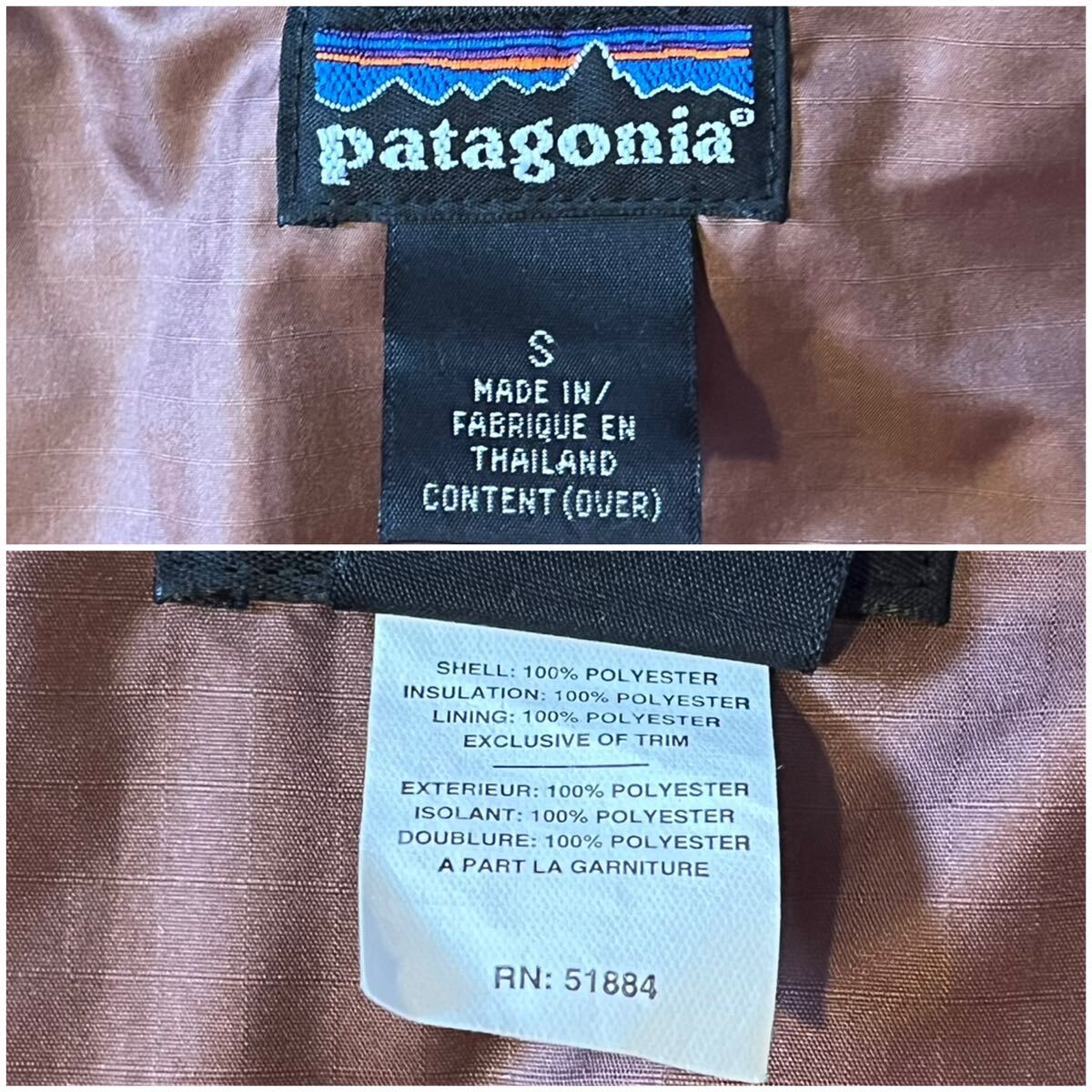 ヴィンテージ 02年 patagonia パタゴニア パフボールセーター Puffball Sweater ホットラバ パフボール レトロX ダスパーカー 90s 90年代の画像9