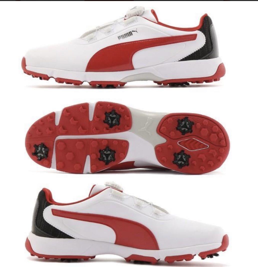 送料無料◆新品◆プーマ PUMA GOLF フュージョン ディスク スパイクシューズ◆(26.0)◆192226-03◆ゴルフシューズ