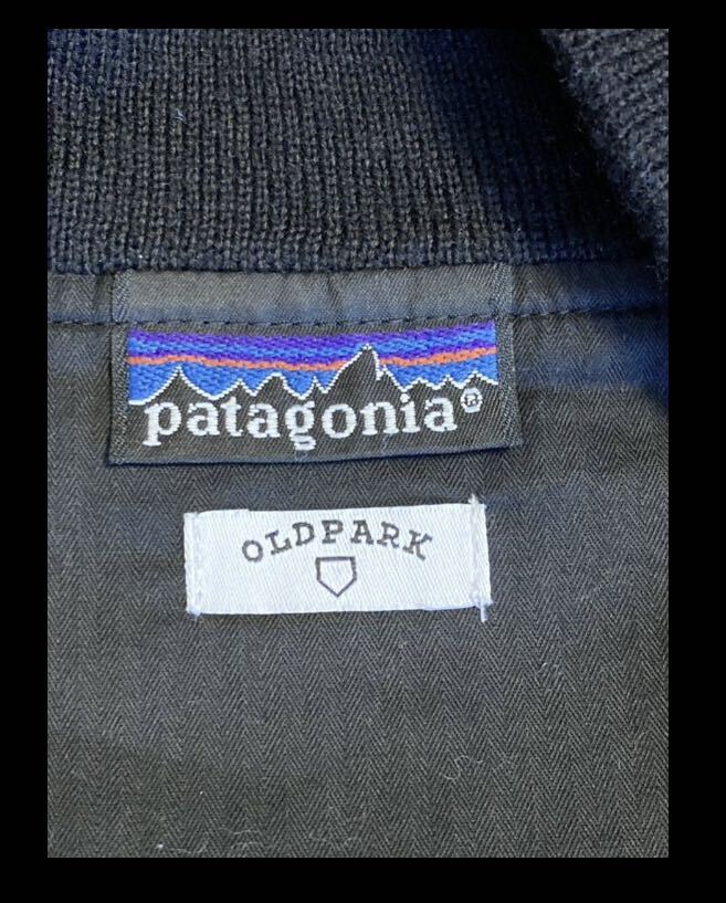 古着リメイク ドッキング OLDPARK オールドパーク パタゴニア リメイクブルゾン グリーン ブルー ジャケット サイズXL_画像3
