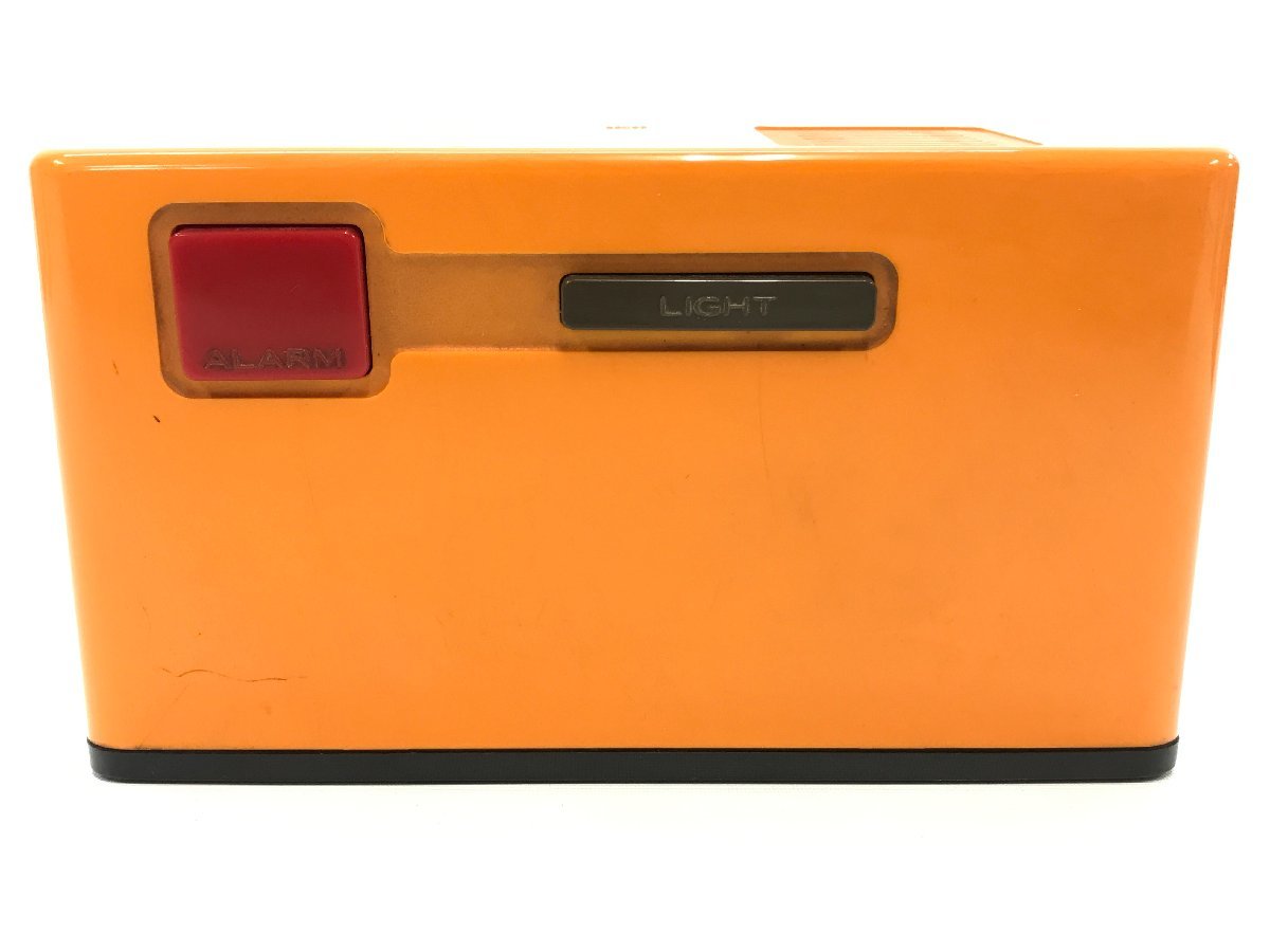 SEIKO セイコー パタパタ時計 QN423K オレンジ レトロ クオーツ 置時計 ジャンク F02-49_画像7