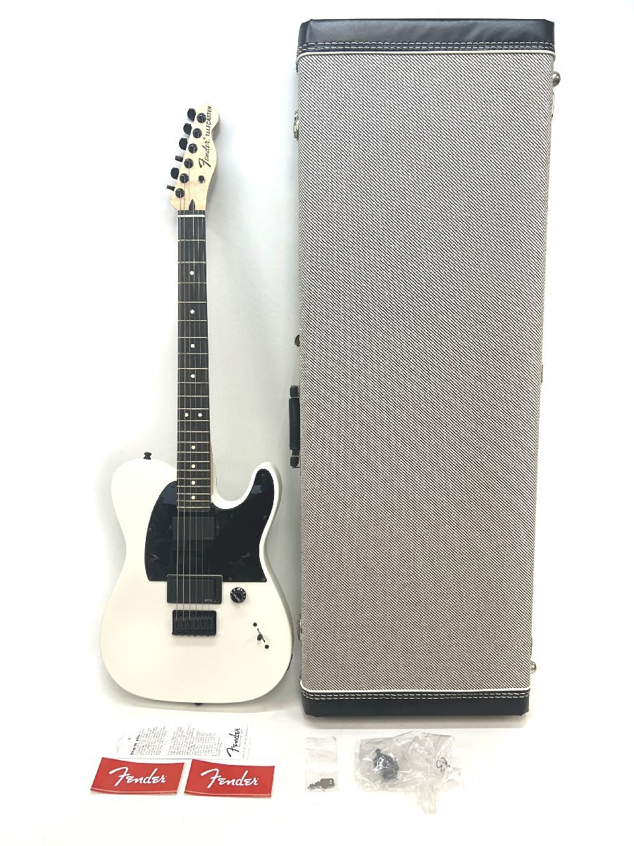 極美品 Fender フェンダー Telecaster テレキャス Jim Root モデル Flat White EMG MEXICO ハードケース付属 動作良好 G03-01の画像1