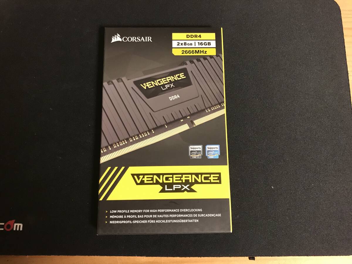 【ジャンク】CORSAIR VENGEANCE LPX DDR4　2×8GB　2666MHz_画像1