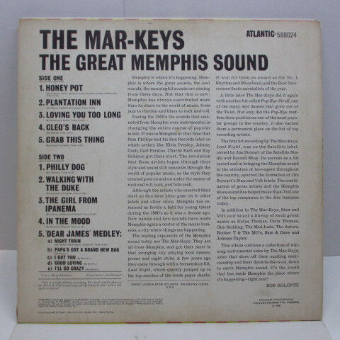 MAR-KEYS-The Great Memphis Sound (UK Orig.STEREO/CS)_画像2