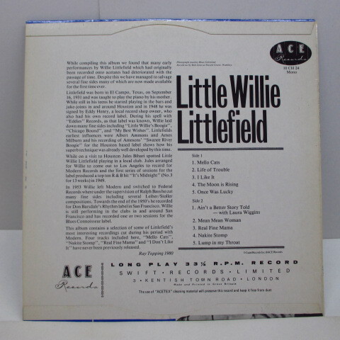 LITTLE WILLIE LITTLEFIELD-Volume 1 (UK Orig.10)_画像2