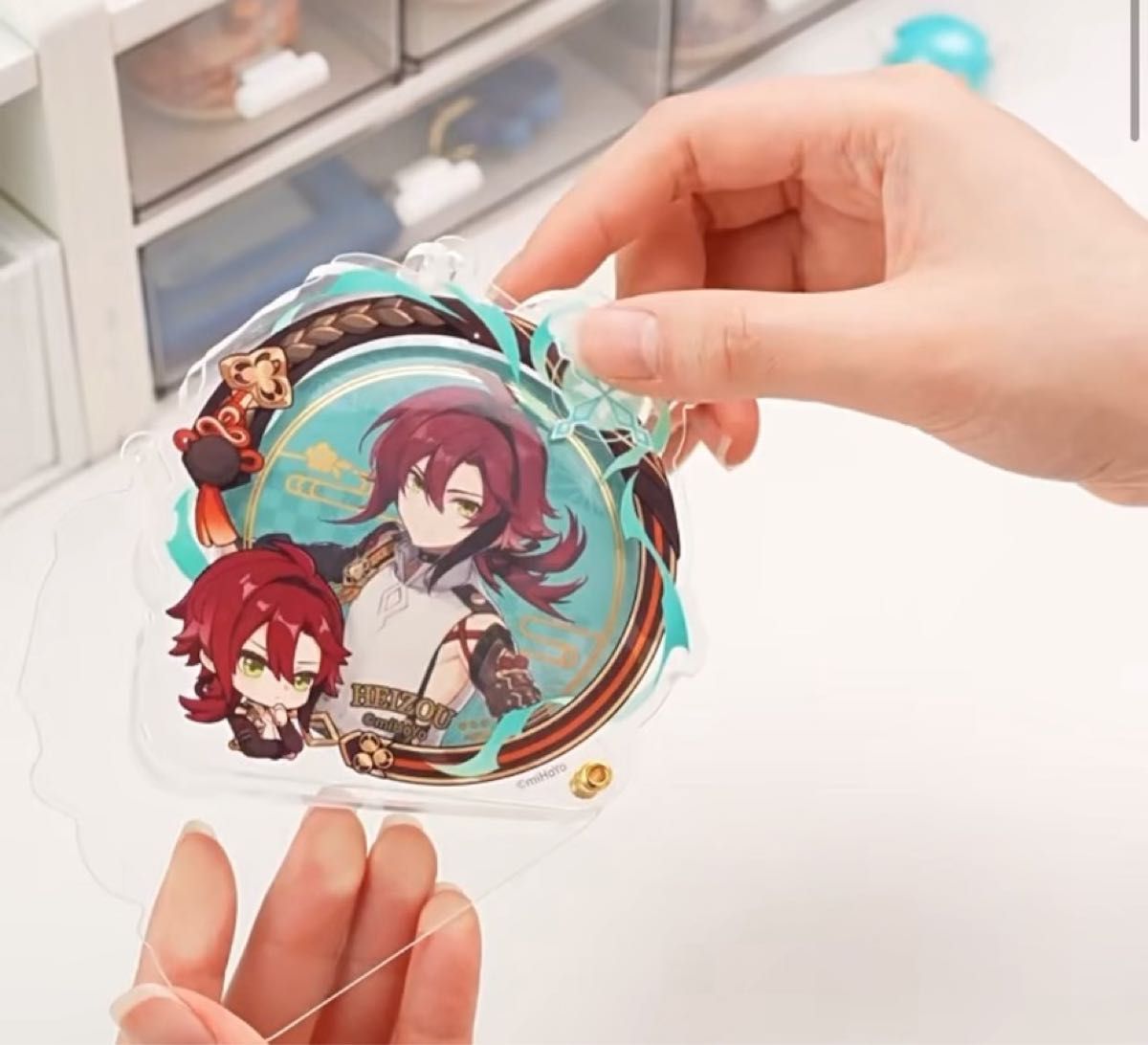 原神 アイコンシリーズ タルタリヤ アクリル 缶バッジホルダー 原神 アイコンシリーズ タルタリヤ アクリル 缶バッジホルダー
