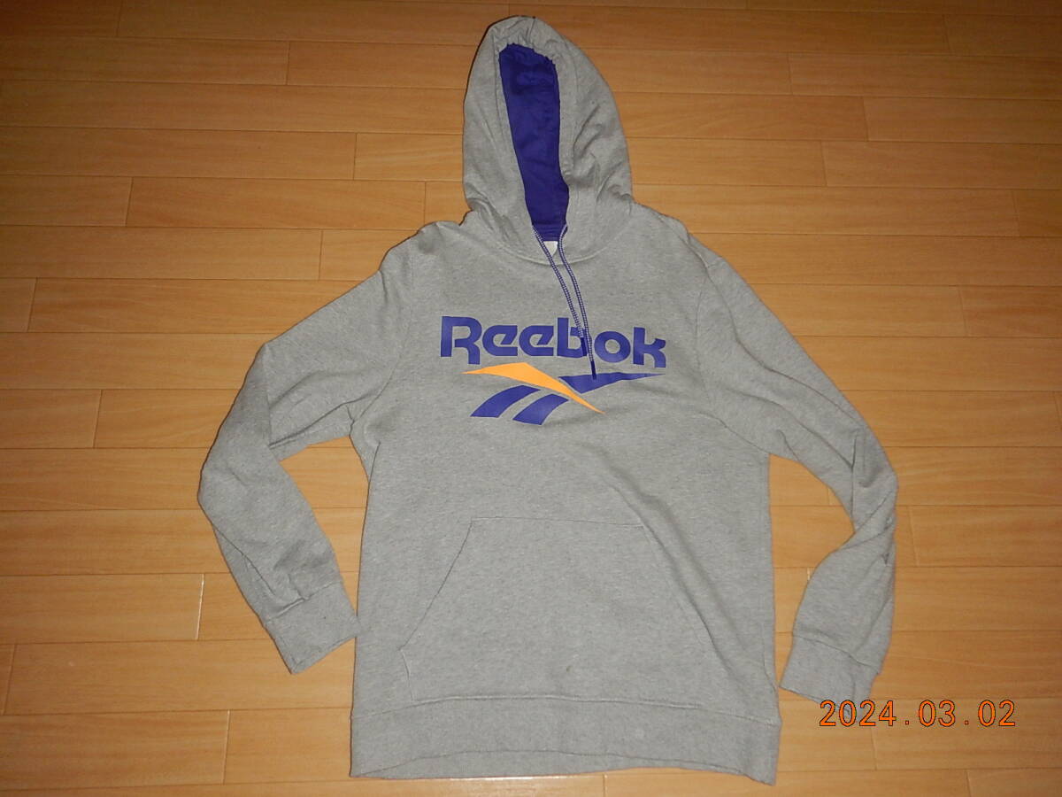 USED良品★Reebokグレー・パーカー★SIZE=XL_画像1