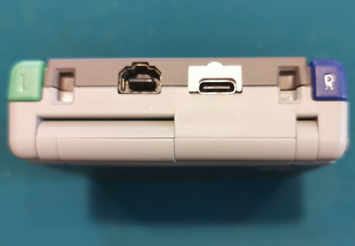 ゲームボーイアドバンスSP バックライトIPS液晶 換装品 USB−C充電、ヘッドホン出力対応