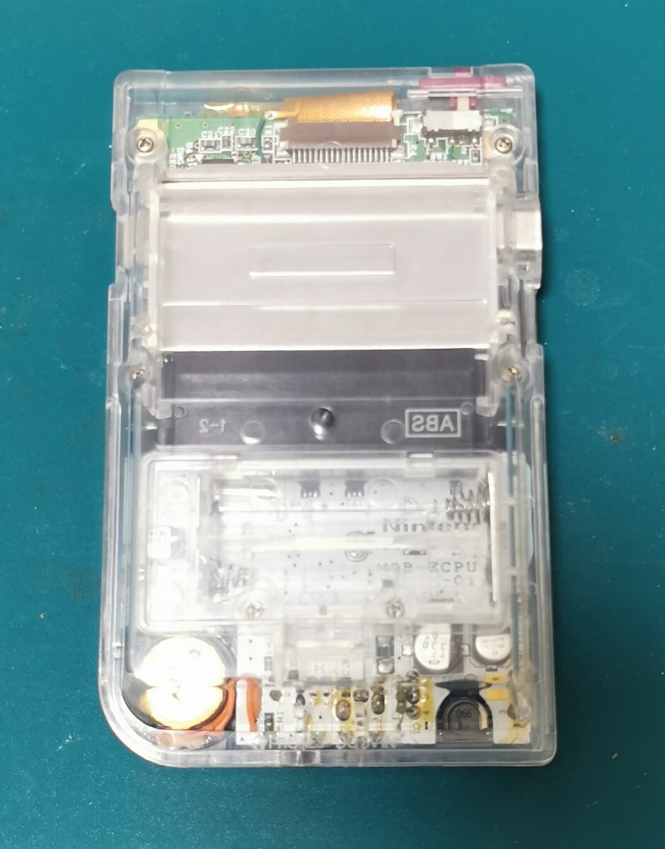 ゲームボーイポケット バックライト IPS液晶 USB給電ケーブル付 クリア_画像3