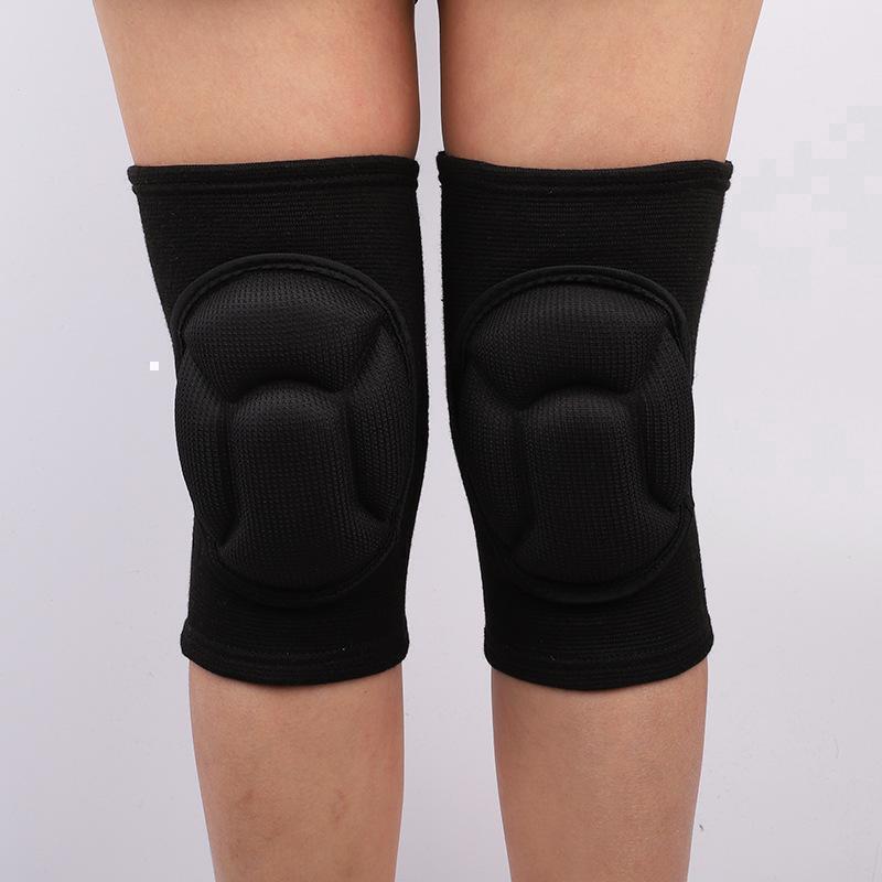 hi The supporter protector knees .. sport volleyball combative sports bicycle mountain climbing field work man and woman use black left right 2 piece set L