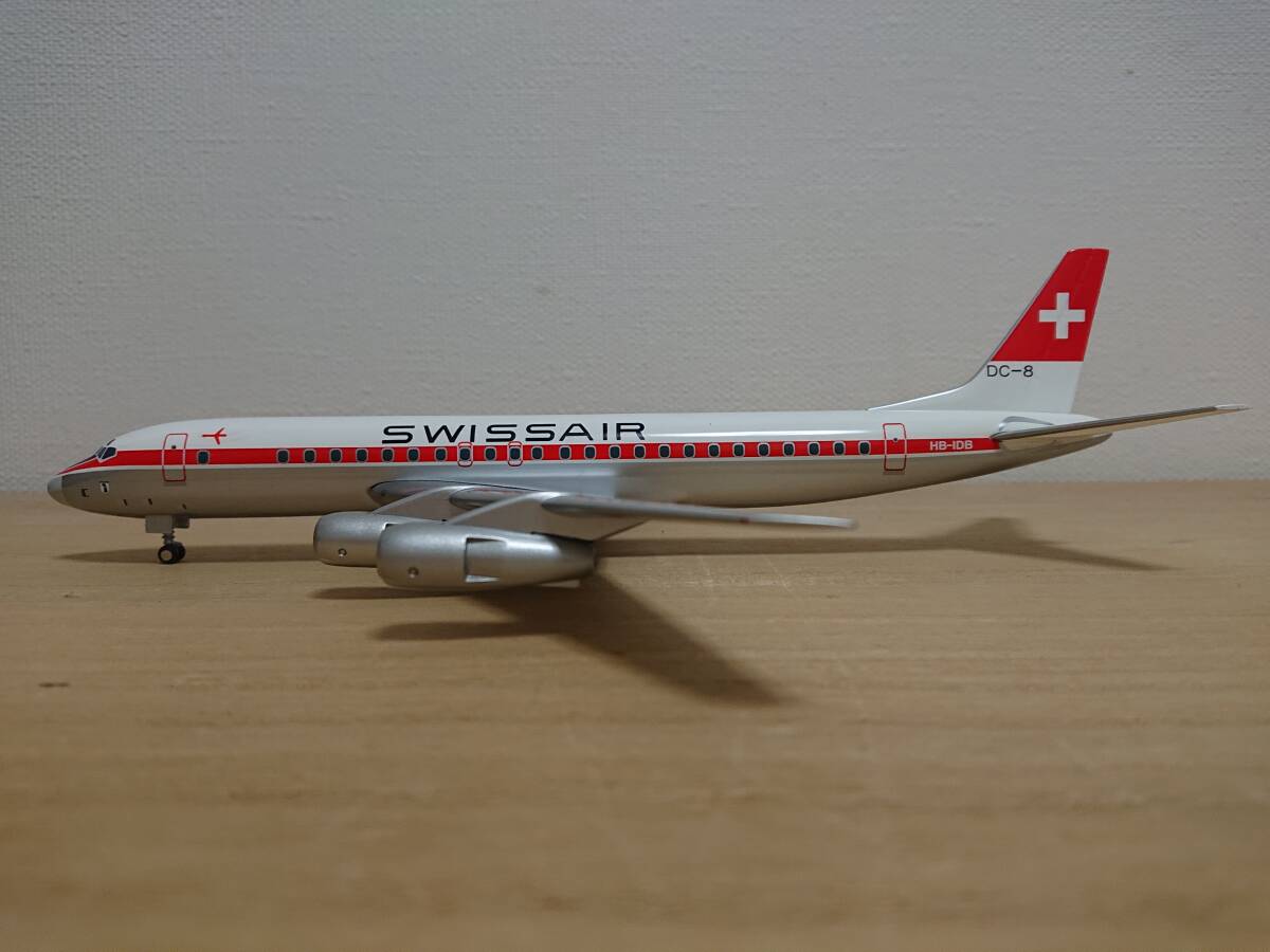 SWISSAIR スイスエア Douglas DC-8-53 ヘルパ 1/200 Yahoo!オークション - 1/200 Herpa スイス航空 Swiss Air DC-8