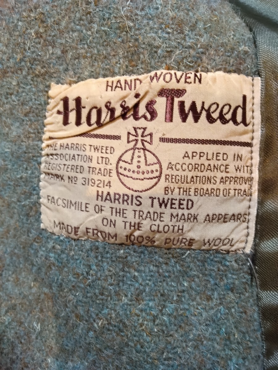 【希少】 40年代ハリスツイード Harris Tweed ウール ジャケットの画像6