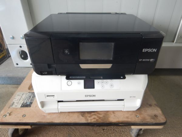 4644 EPSON エプソン EP-711A EP-807AB 2台セット インクジェット プリンター ジャンク_画像1