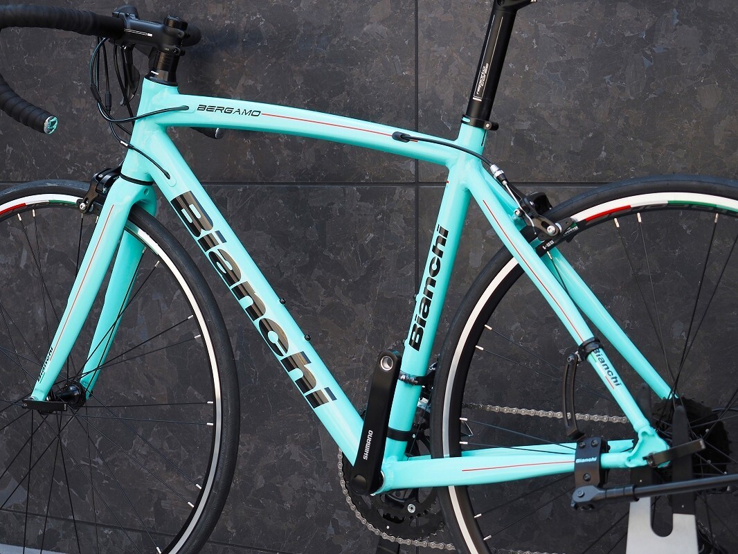 ビアンキ BIANCHI ベルガモ BERGAMO 53サイズ シマノ クラリス R2000 8S アルミ ロードバイク 【福岡店】の画像4