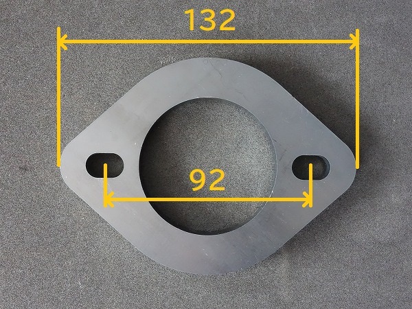 φ60【大判】マフラーフランジ スチール 1枚単位 送料370円 修理 補修 溶接 60φ 60パイ 60ｍｍ 60.5φ 60.5パイ 60.5ｍｍ_画像2