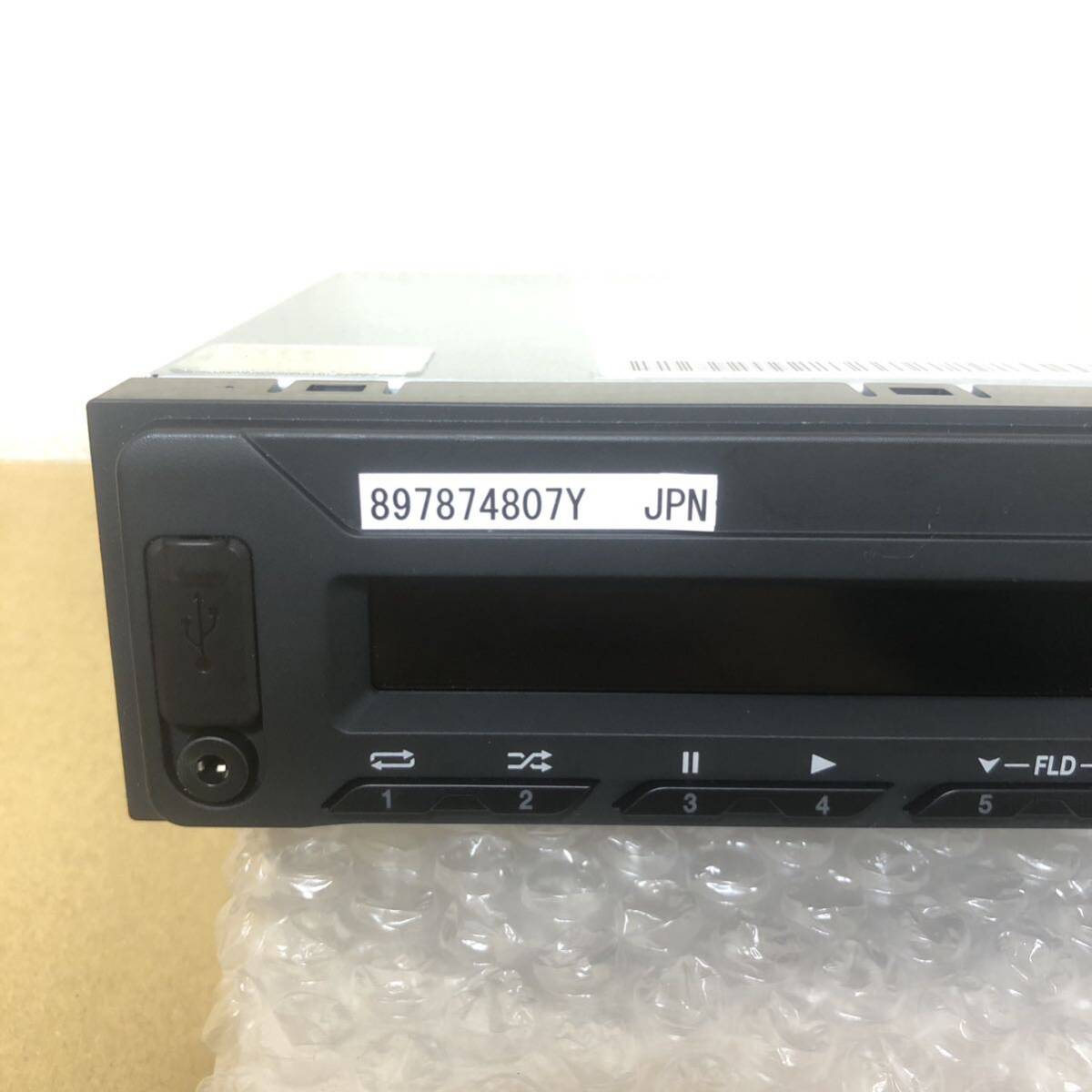 新車外し いすゞ 純正ラジオ AM/FM ワイドAUX USB Bluetooth 12vの画像5