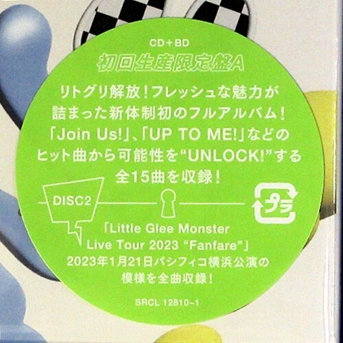 Little Glee Monster／UNLOCK!★初回生産限定盤A(CD＋BD)★未開封新品★送料無料★_画像3