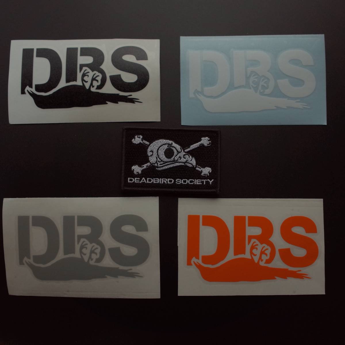 Deadbird Society DBS パッチ 1枚 + ステッカー 4枚 セット Deadbird Society DBS パッチ 1枚 + ステッカー 4枚 セット