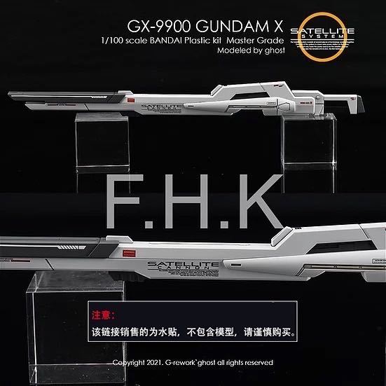 MG 1/100 GX-9900 ガンダムX用水転写式デカール_画像7