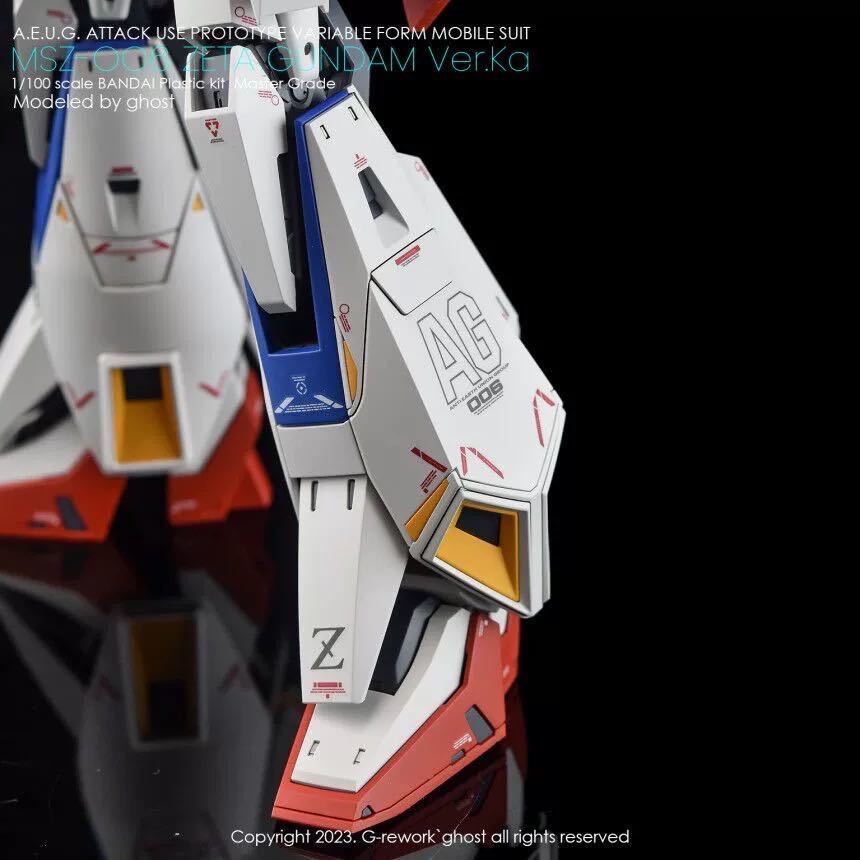 MG 1/100 MSZ-006 ゼータガンダム Ver.Ka専用水転写式デカール_画像7