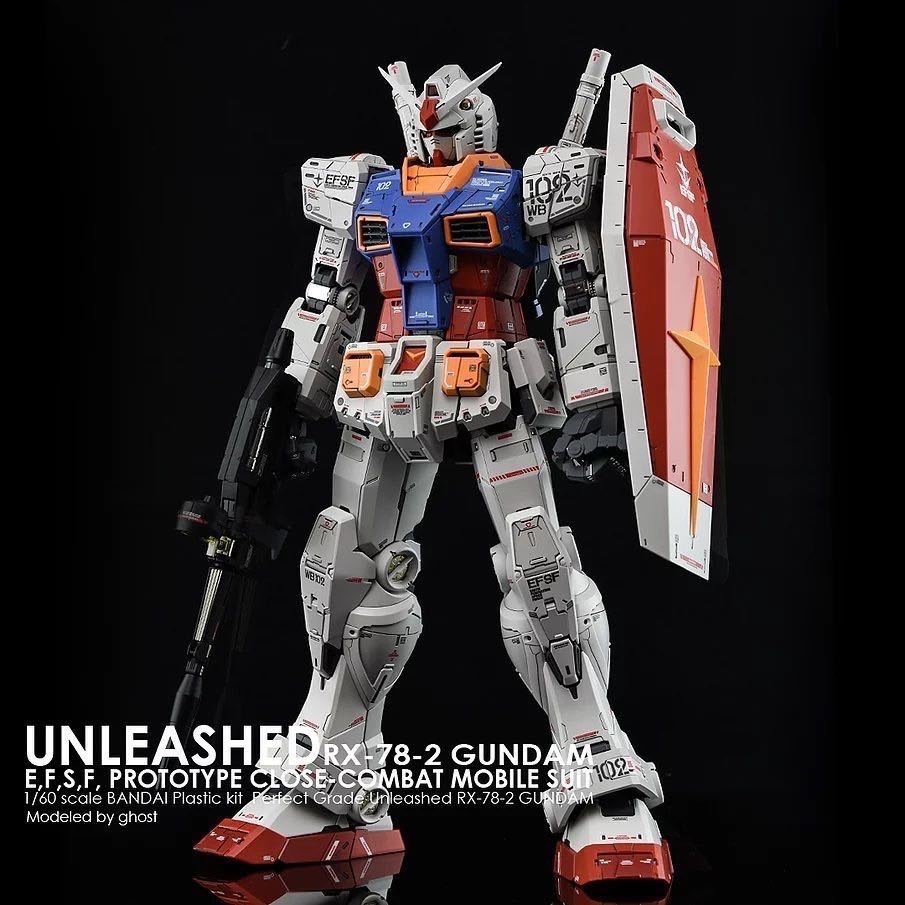 PG UNLEASHED 1/60 RX-78-2 ガンダム用水転写式デカール3枚セット_画像9