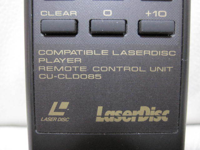 【 レーザーアクティブ リモコン 】3/ Pioneer Laser Active パイオニア CLD-A100 用 LD 希少 CU-CLD085 純正品 レーザーディスク 激レア！の画像3