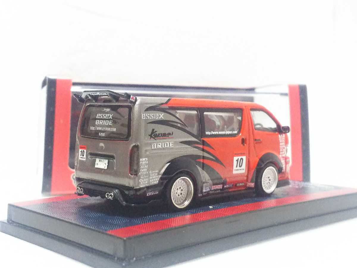 Tarmac 限定 1/64 CRSドリフト弐号機 トヨタ ハイエース ワイドボディ ドリフトバージョン ターマックワークス Hiace 200系 Drift Version_画像2