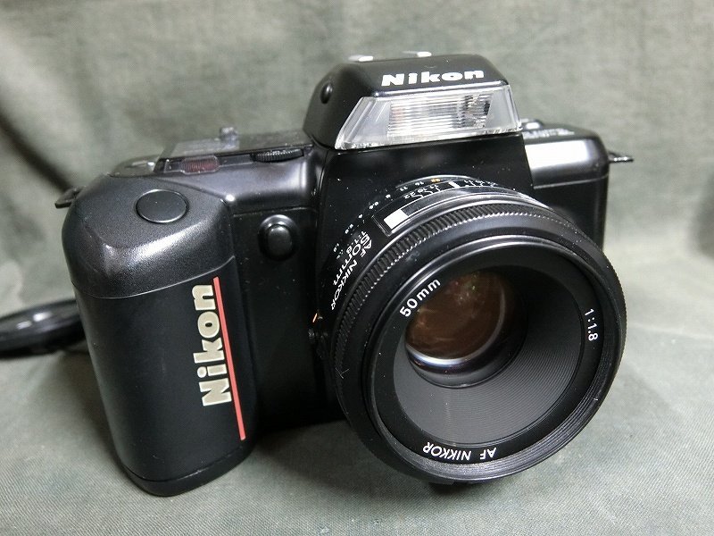 A2458 ニコン F-401 クォーツデイト レンズ：AF NIKKOR 50mm AFフィルムカメラ 現状品_画像1