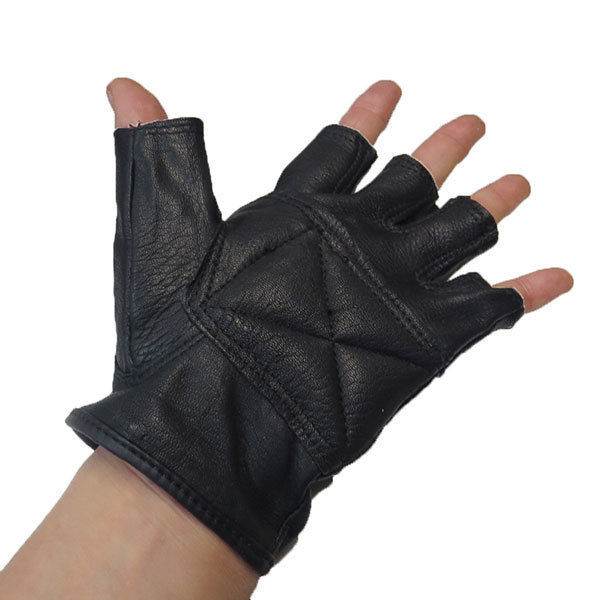 SUPER-VALUE【500NF】Mサイズ　NAPA GLOVE ナパグローブ　鹿革　フィンガーレスグローブ　スーパーバリュー　_画像3