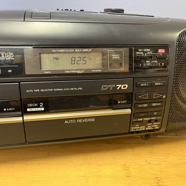 【ジャンク】音出し確認済 Panasonic パナソニック　ポータブルステレオCDシステム - 品番 RX-DT70◆B0615_画像6