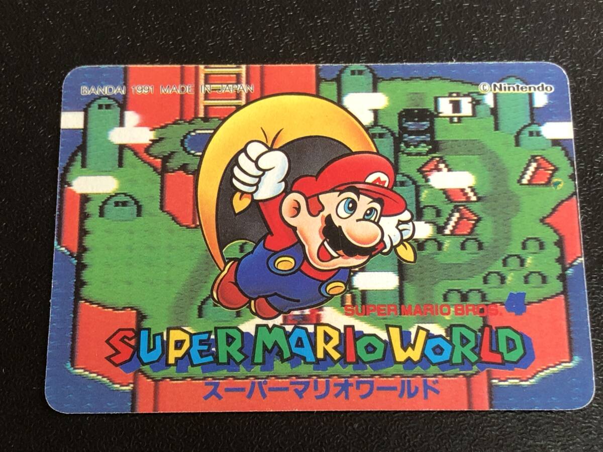 【美品】カードダス ③ ピーチ姫 スーパーマリオワールド キラ プリズム BANDAI マリオ nintendo SUPER MARIO WORLDの画像7