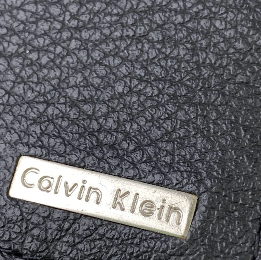 【1円出品】F0459 Calvin Klein カルバンクライン レザー カードケース 名刺入れ ブラック 黒 メンズ ビジネス アクセサリー 服飾小物_画像6